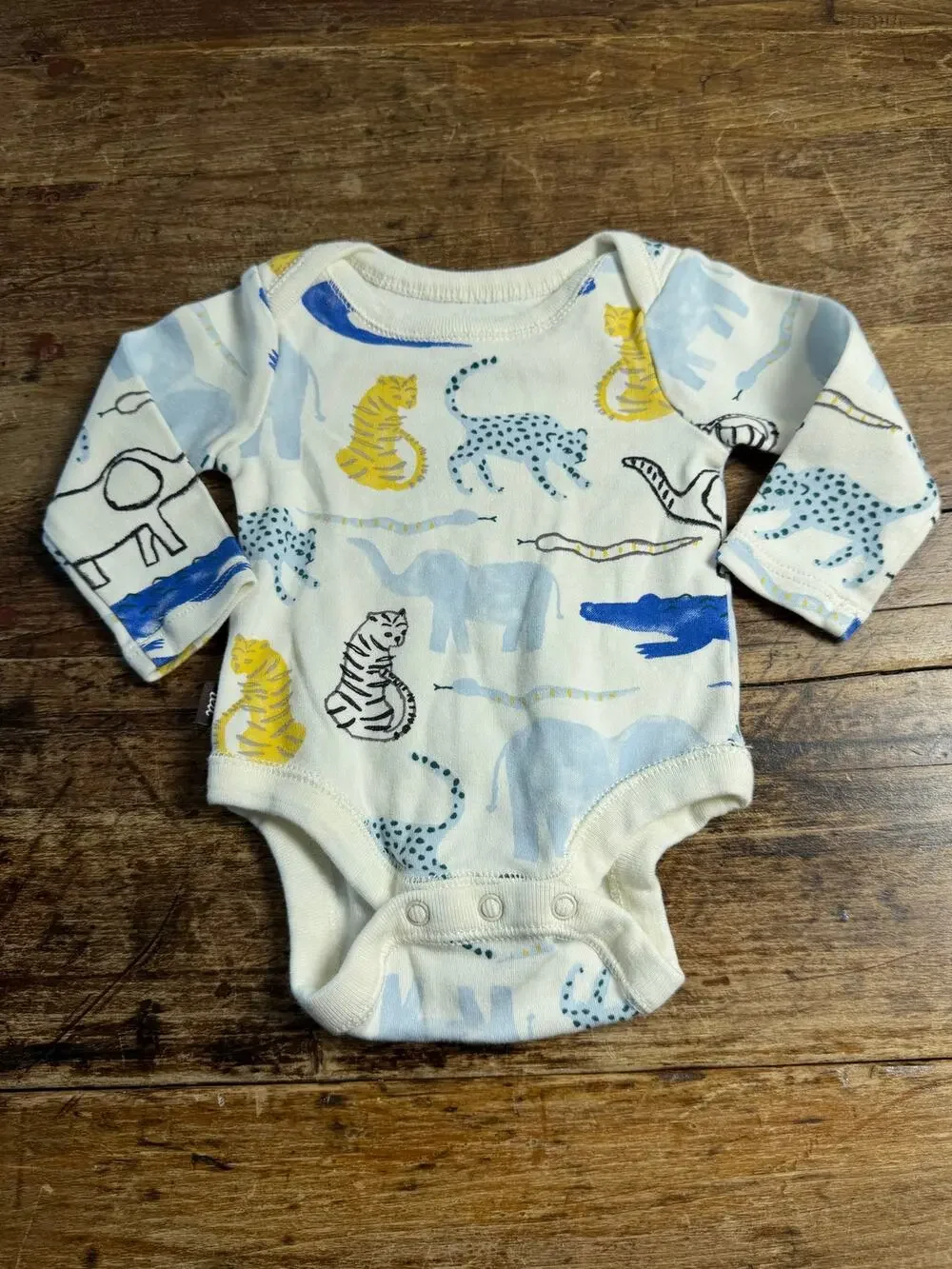 Tea Long sleeve‎ animal one piece shirt size newborn